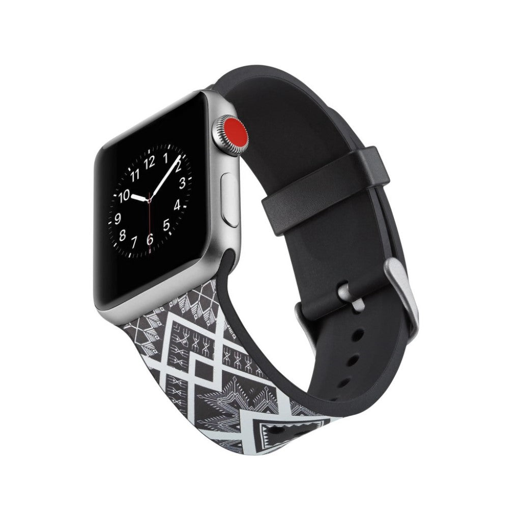 Helt vildt godt Apple Watch Series 5 40mm Silikone Rem - Sort#serie_2