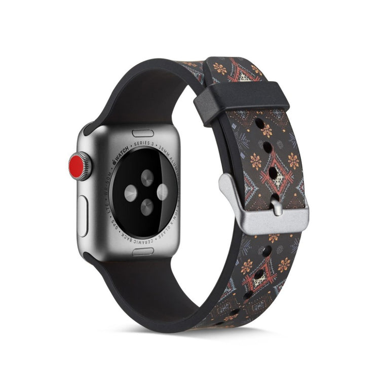 Helt vildt godt Apple Watch Series 5 40mm Silikone Rem - Sort#serie_3