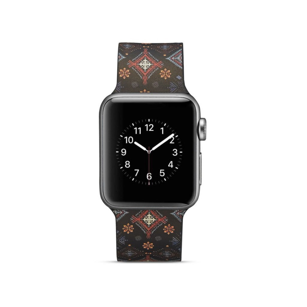 Helt vildt godt Apple Watch Series 5 40mm Silikone Rem - Sort#serie_3