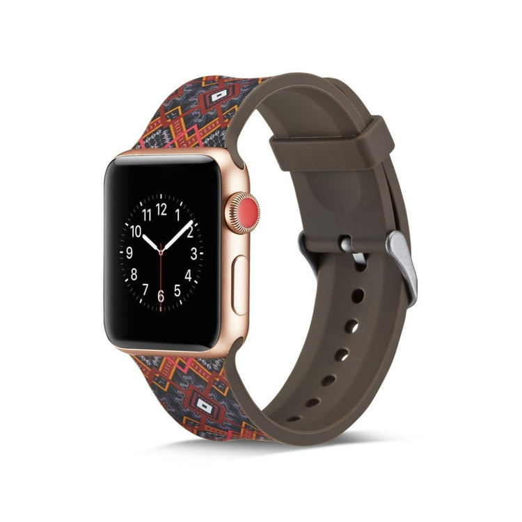 Helt vildt godt Apple Watch Series 5 40mm Silikone Rem - Flerfarvet#serie_4