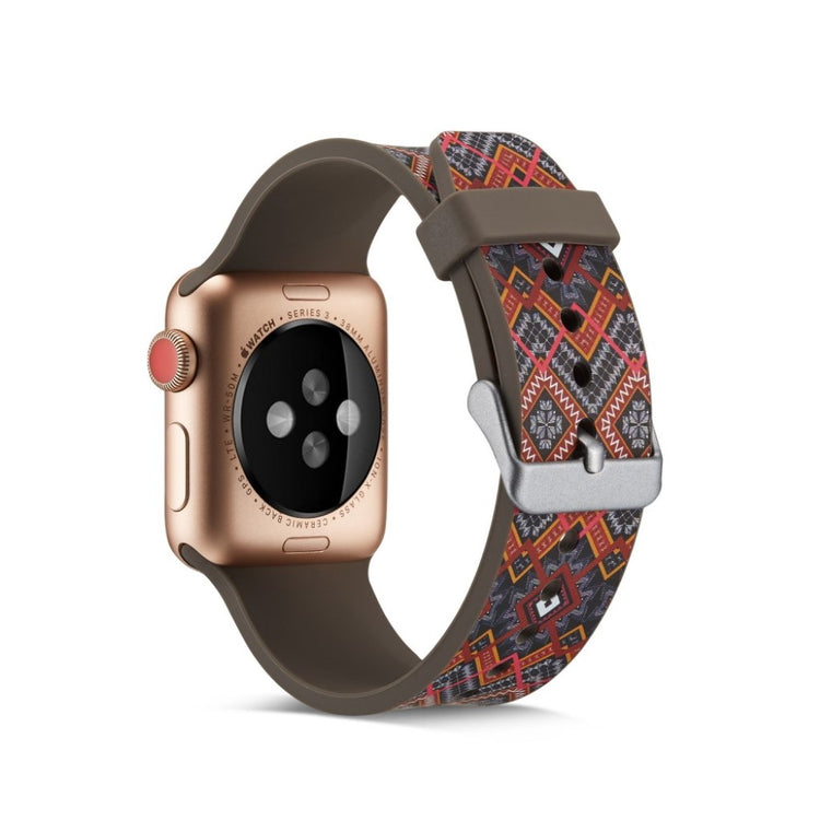 Helt vildt godt Apple Watch Series 5 40mm Silikone Rem - Flerfarvet#serie_4