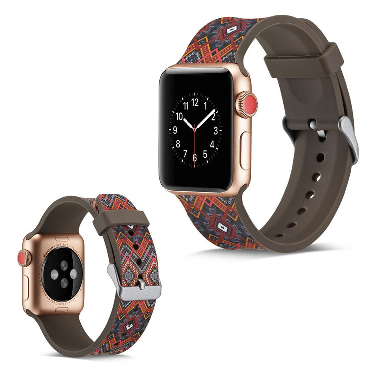 Helt vildt godt Apple Watch Series 5 40mm Silikone Rem - Flerfarvet#serie_4