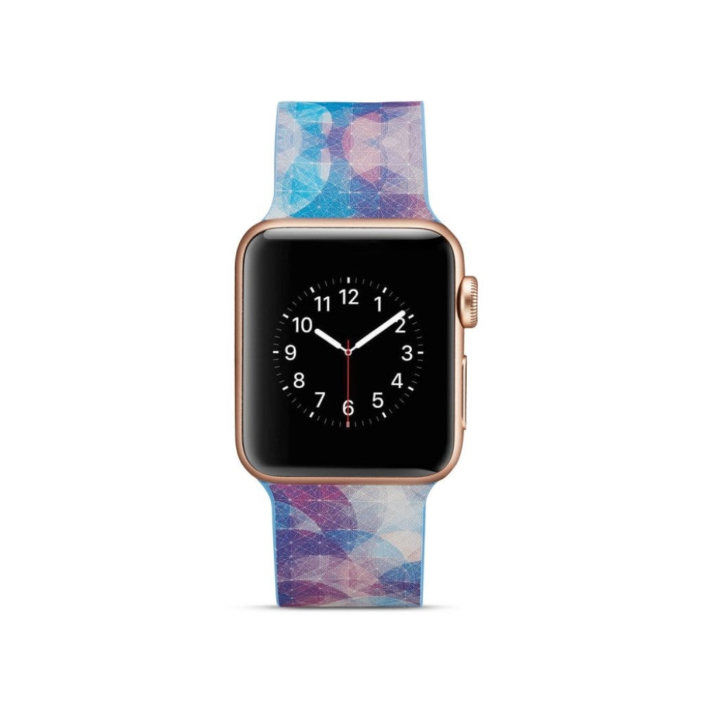 Helt vildt godt Apple Watch Series 5 40mm Silikone Rem - Flerfarvet#serie_5