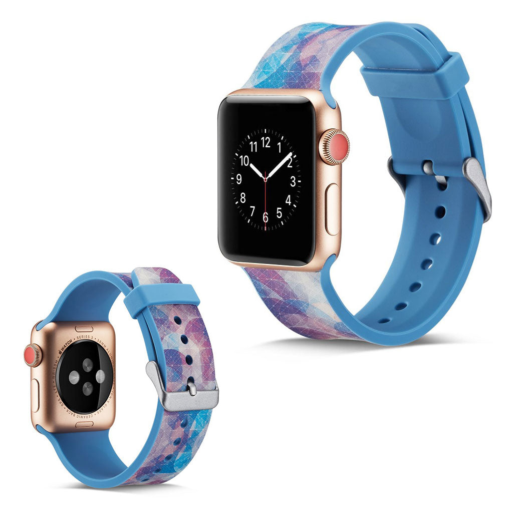 Helt vildt godt Apple Watch Series 5 40mm Silikone Rem - Flerfarvet#serie_5