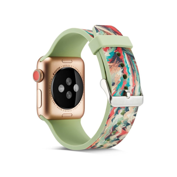 Helt vildt godt Apple Watch Series 5 40mm Silikone Rem - Flerfarvet#serie_6