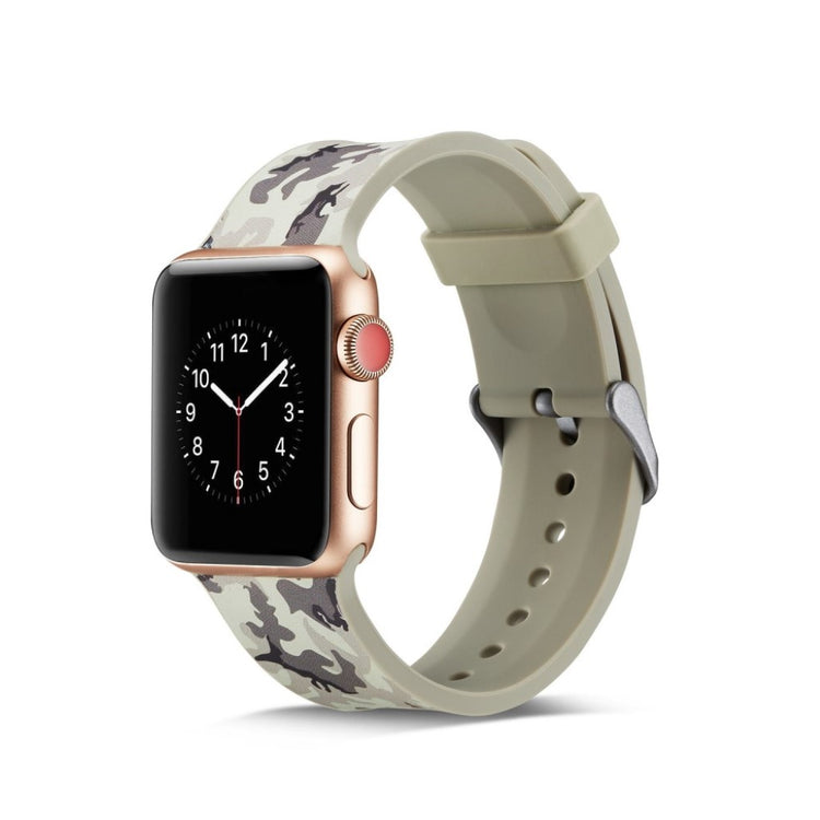 Helt vildt godt Apple Watch Series 5 40mm Silikone Rem - Hvid#serie_7