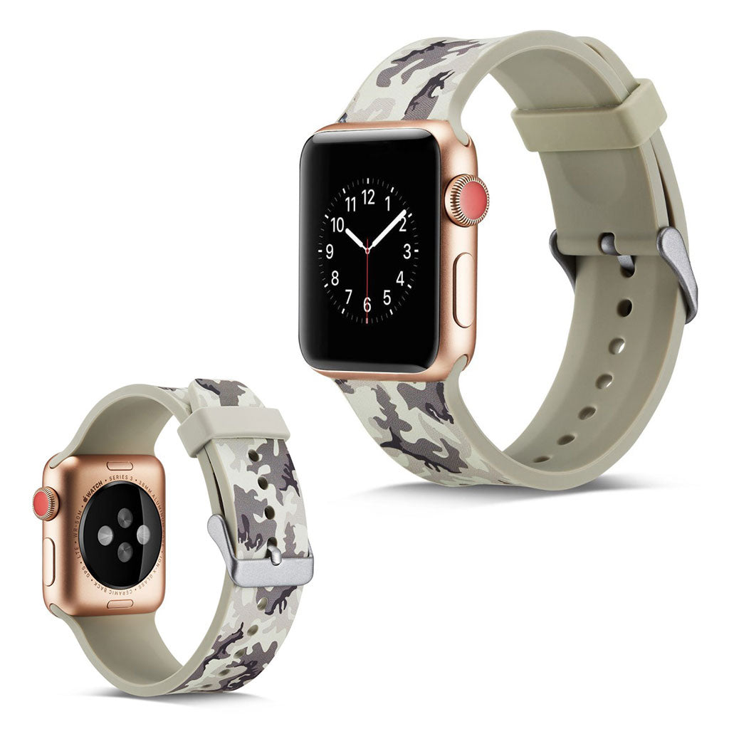 Helt vildt godt Apple Watch Series 5 40mm Silikone Rem - Hvid#serie_7