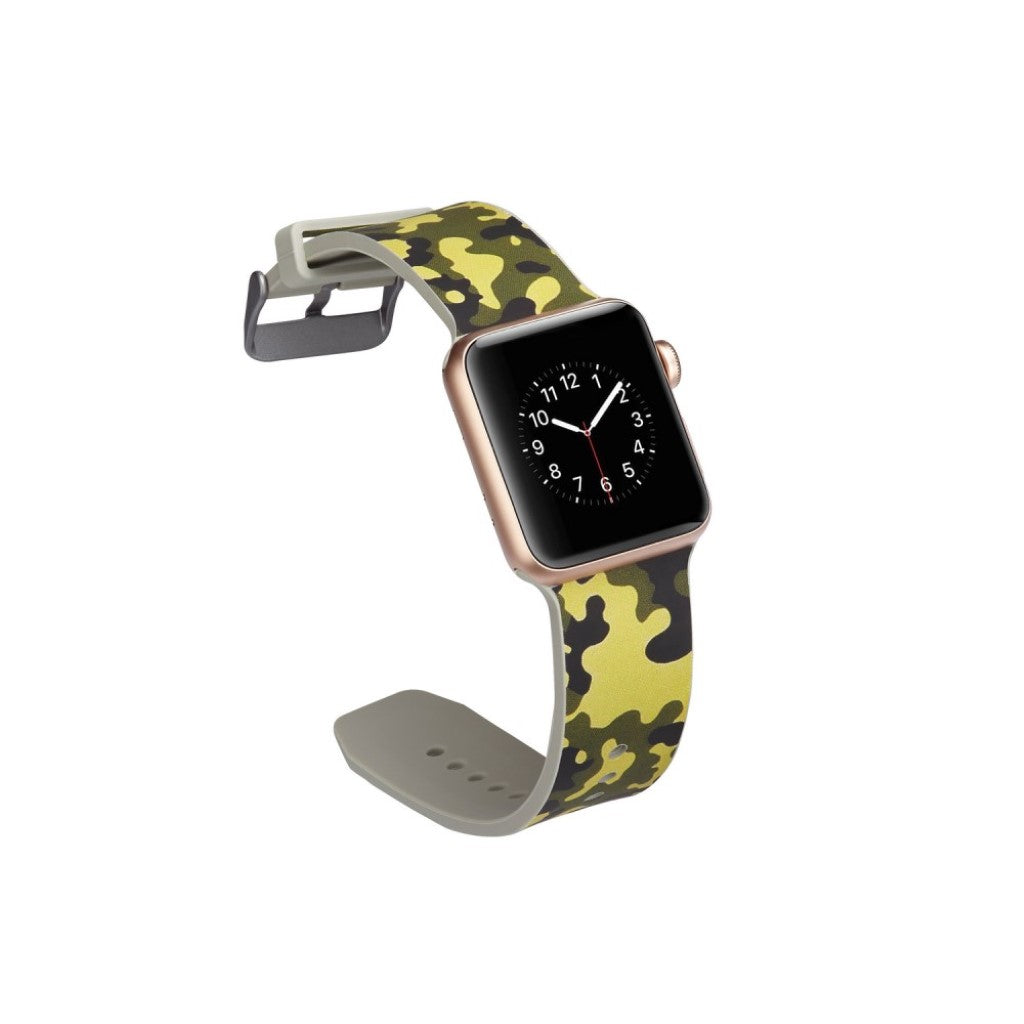 Helt vildt godt Apple Watch Series 5 40mm Silikone Rem - Grøn#serie_8