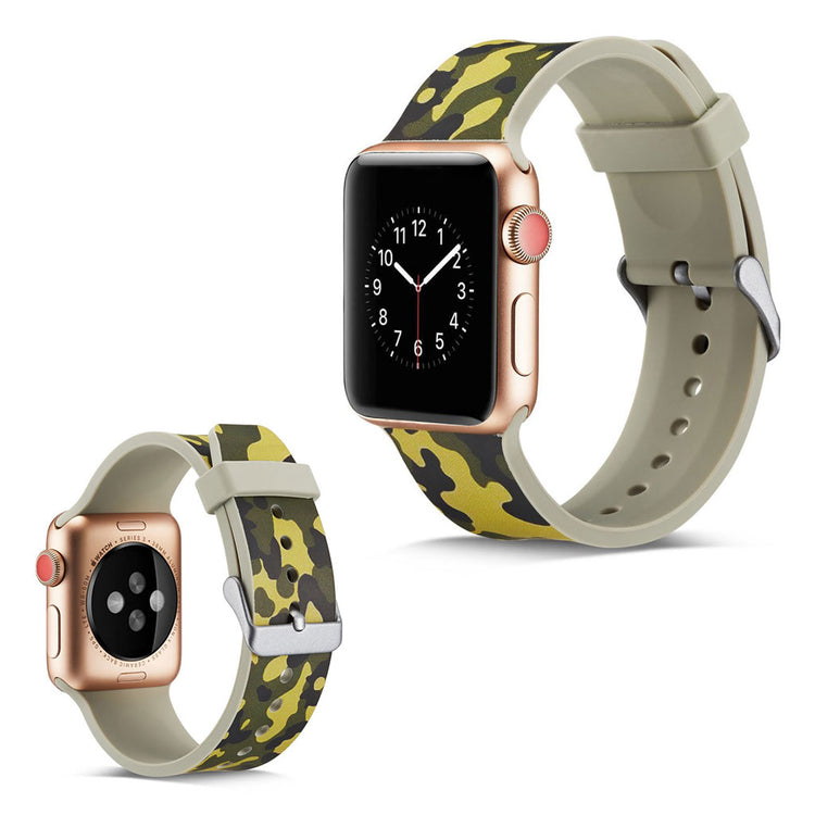 Helt vildt godt Apple Watch Series 5 40mm Silikone Rem - Grøn#serie_8