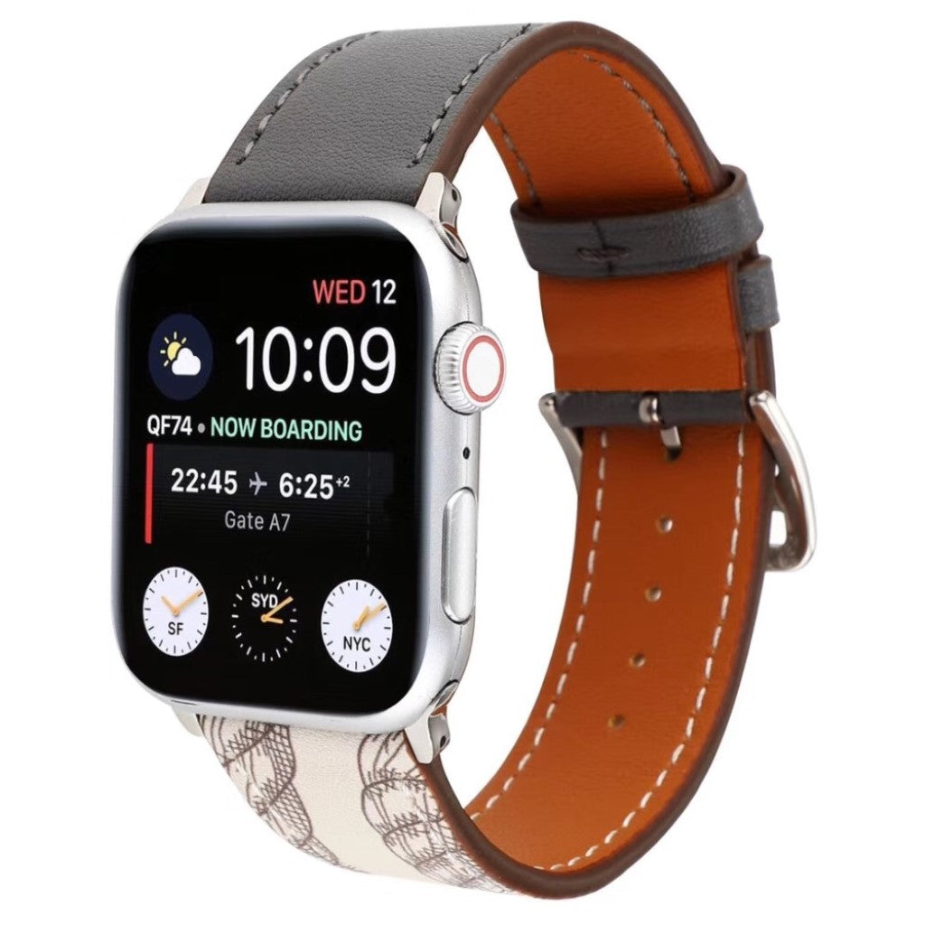Meget fantastisk Apple Watch Series 5 40mm Ægte læder Rem - Sort#serie_1