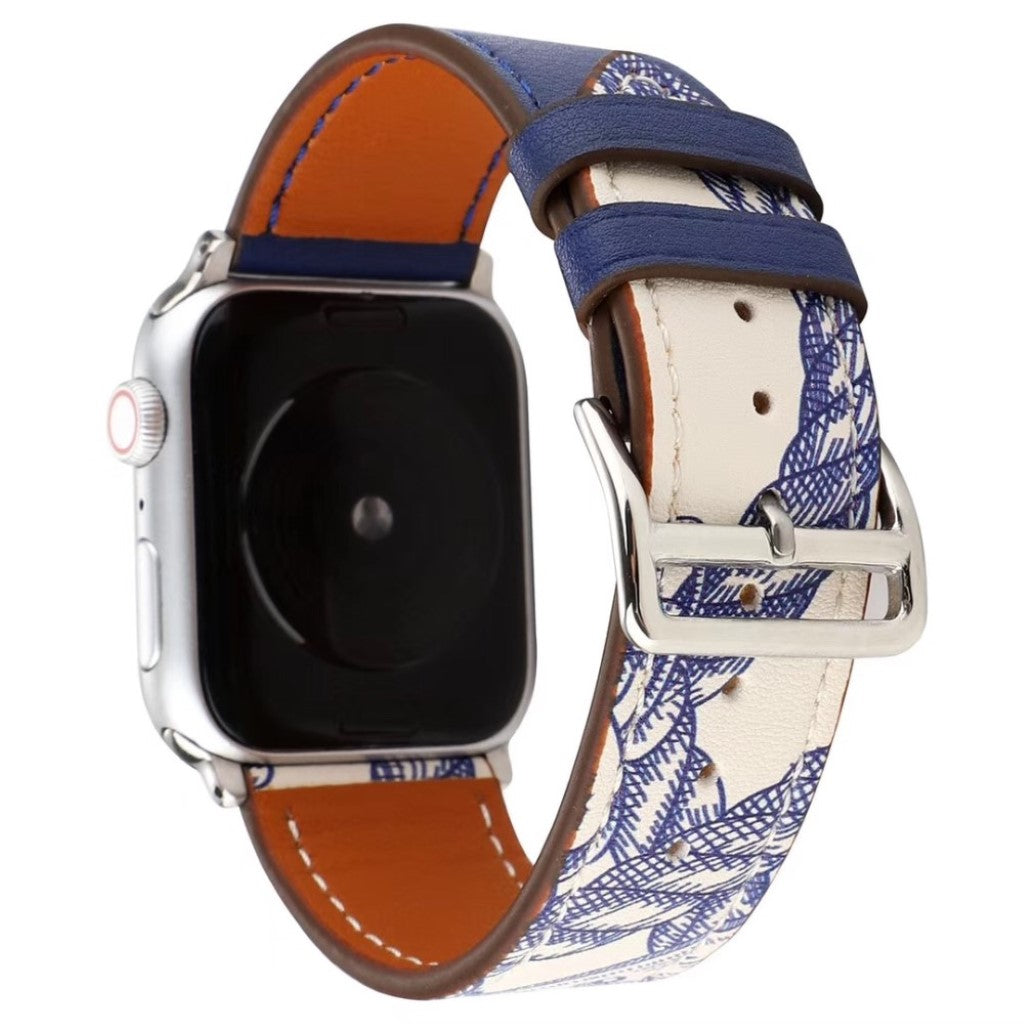 Meget fantastisk Apple Watch Series 5 40mm Ægte læder Rem - Flerfarvet#serie_3
