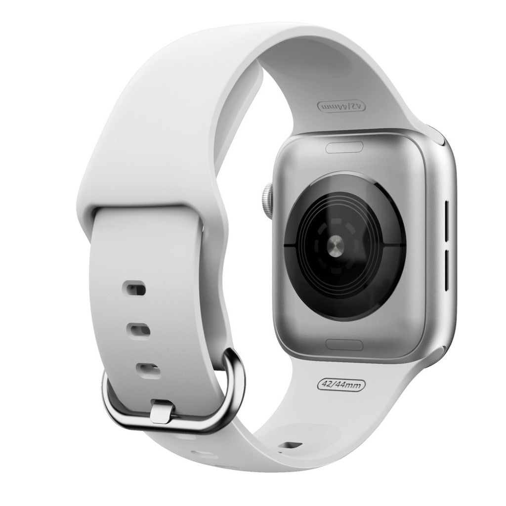 Rigtigt hårdfør Apple Watch Series 5 40mm Silikone Rem - Hvid#serie_1