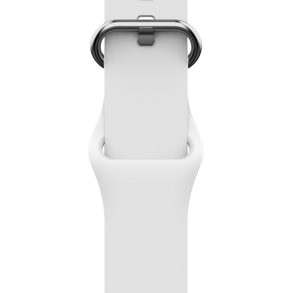 Rigtigt hårdfør Apple Watch Series 5 40mm Silikone Rem - Hvid#serie_1