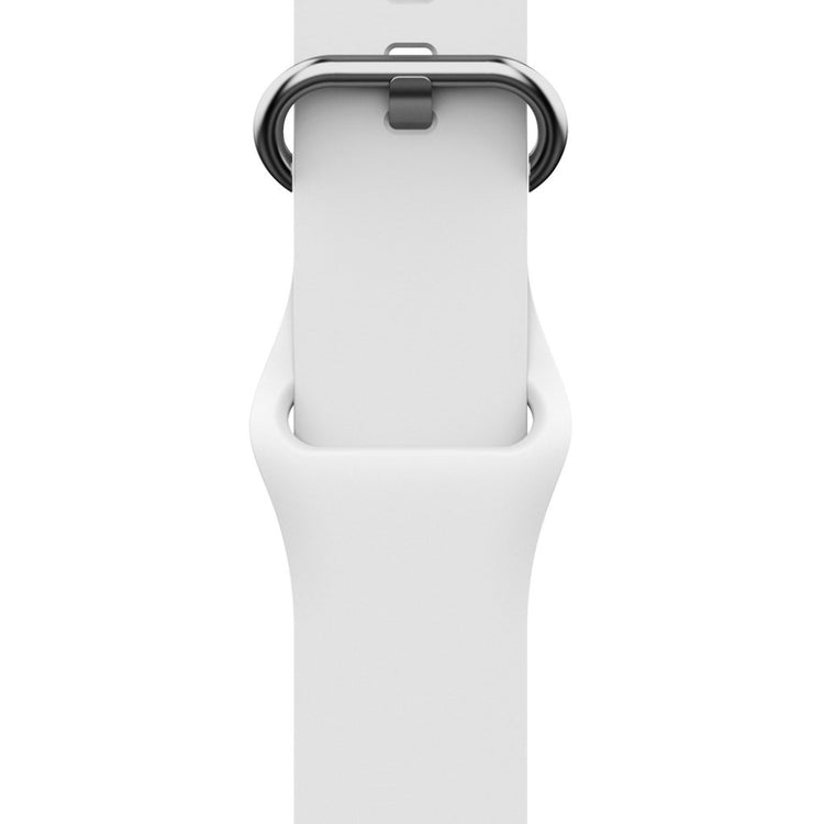 Rigtigt hårdfør Apple Watch Series 5 40mm Silikone Rem - Hvid#serie_1