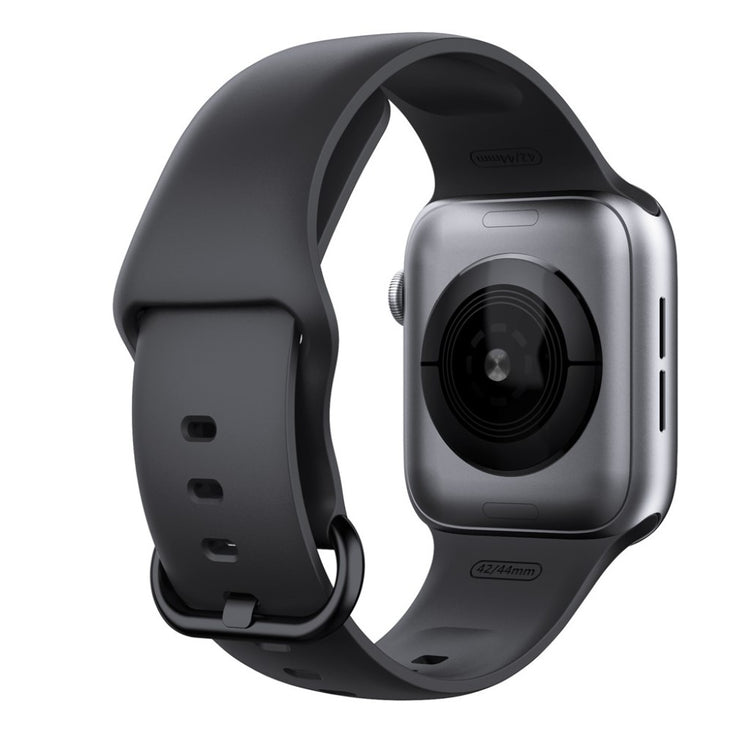 Rigtigt hårdfør Apple Watch Series 5 40mm Silikone Rem - Sort#serie_2