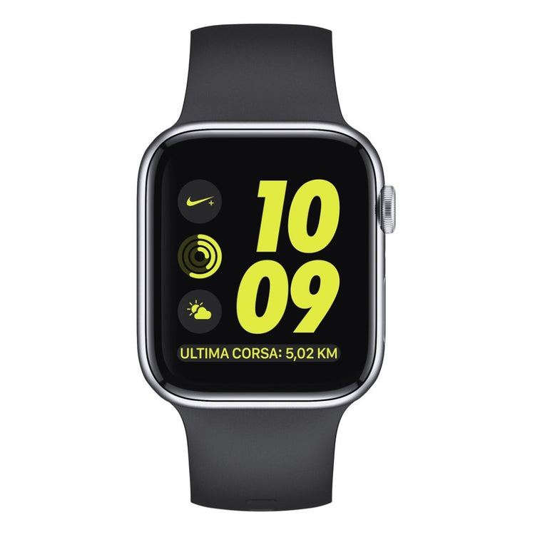 Rigtigt hårdfør Apple Watch Series 5 40mm Silikone Rem - Sort#serie_2