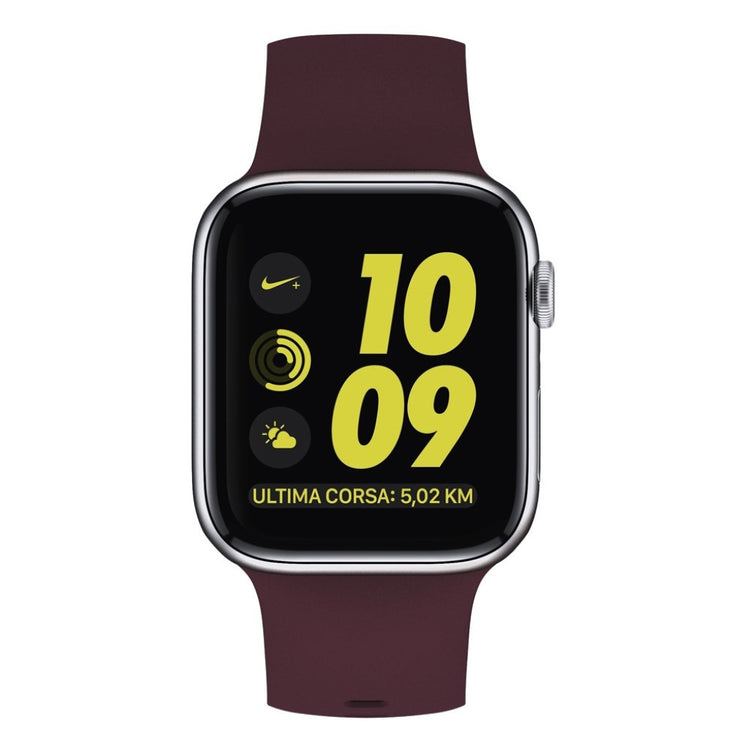 Rigtigt hårdfør Apple Watch Series 5 40mm Silikone Rem - Rød#serie_3