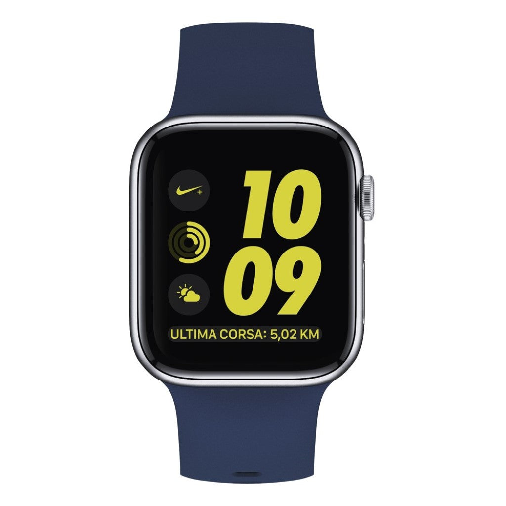 Rigtigt hårdfør Apple Watch Series 5 40mm Silikone Rem - Blå#serie_5