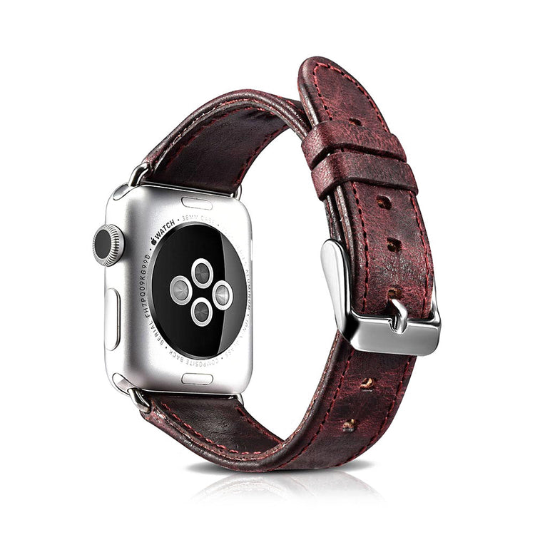 Eminent Apple Watch Series 5 40mm Ægte læder Rem - Rød#serie_5