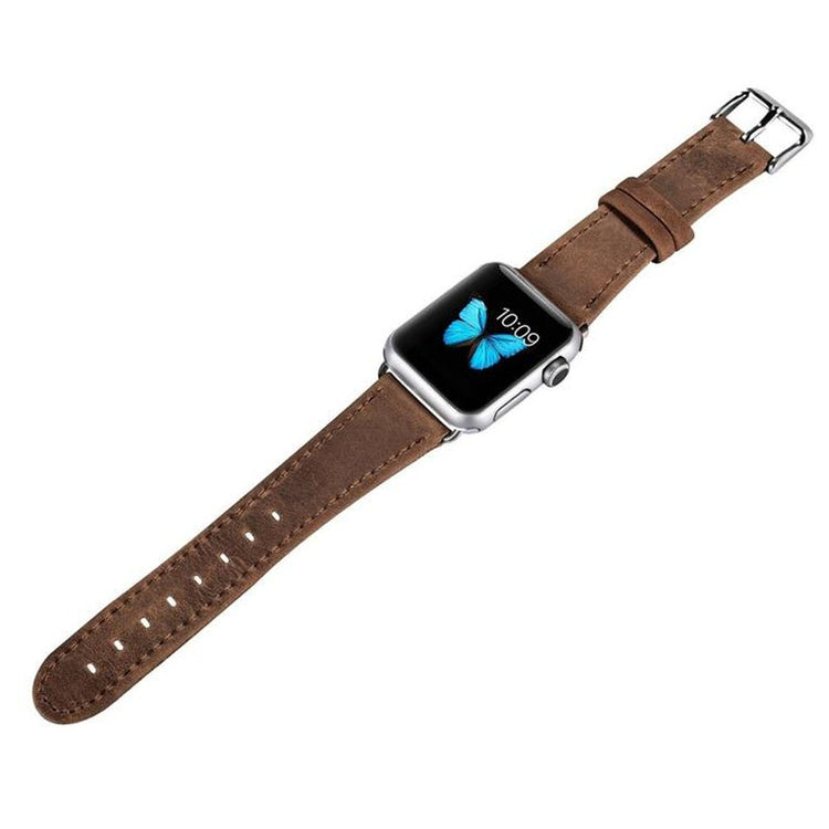 Vildt fantastisk Apple Watch Series 5 40mm Ægte læder Rem - Brun#serie_1