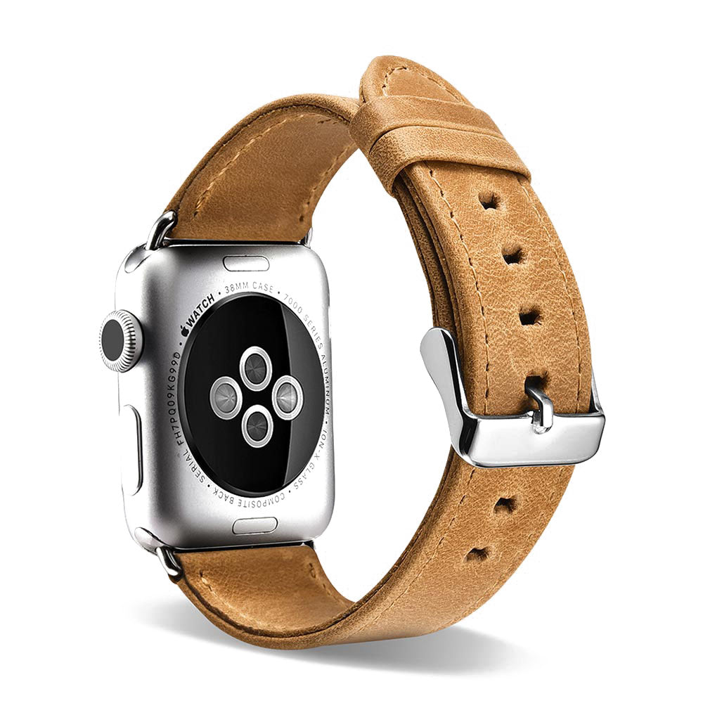 Vildt fantastisk Apple Watch Series 5 40mm Ægte læder Rem - Brun#serie_2