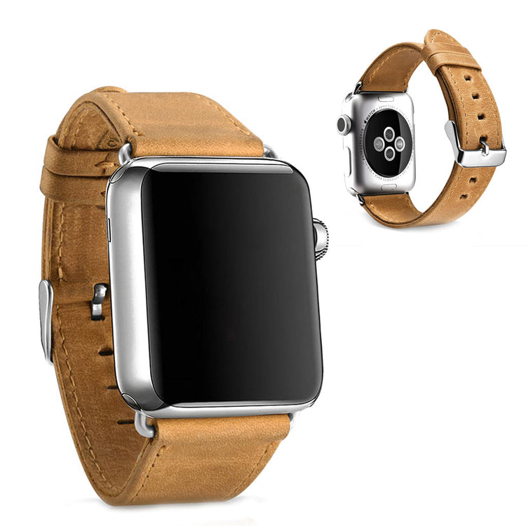 Vildt fantastisk Apple Watch Series 5 40mm Ægte læder Rem - Brun#serie_2