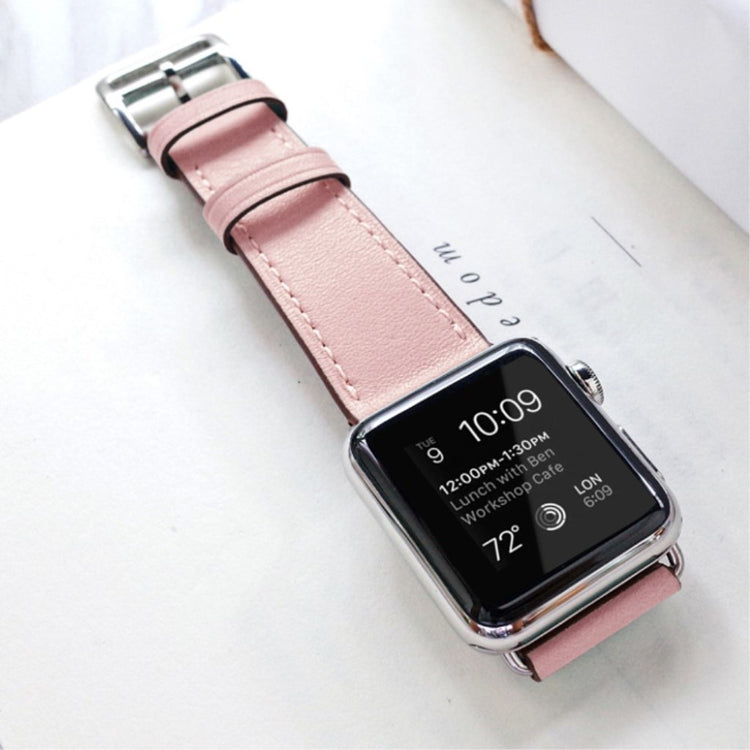 Meget sejt Apple Watch Series 5 40mm Ægte læder Rem - Pink#serie_1