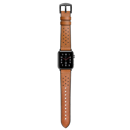 Apple Watch Series 5 40mm / Apple Watch 40mm Ægte læder Rem - Brun#serie_1