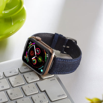 Kønt Apple Watch Series 5 40mm / Apple Watch 40mm Nylon Rem - Blå#serie_1