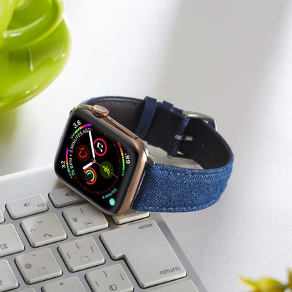 Kønt Apple Watch Series 5 40mm / Apple Watch 40mm Nylon Rem - Blå#serie_2