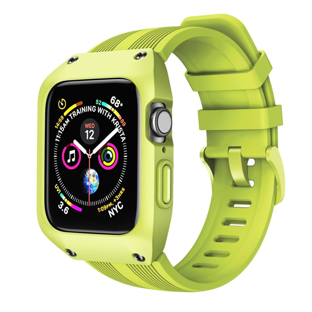  Apple Watch Series 5 40mm / Apple Watch 40mm Silikone Rem - Grøn#serie_5