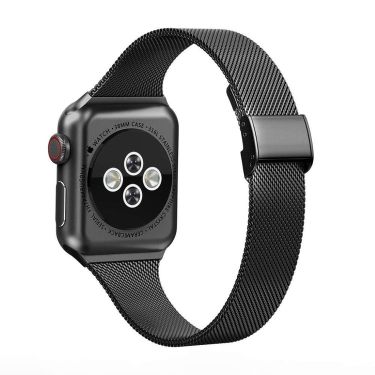 Pænt Apple Watch Series 5 40mm / Apple Watch 40mm Metal Rem - Sort#serie_1