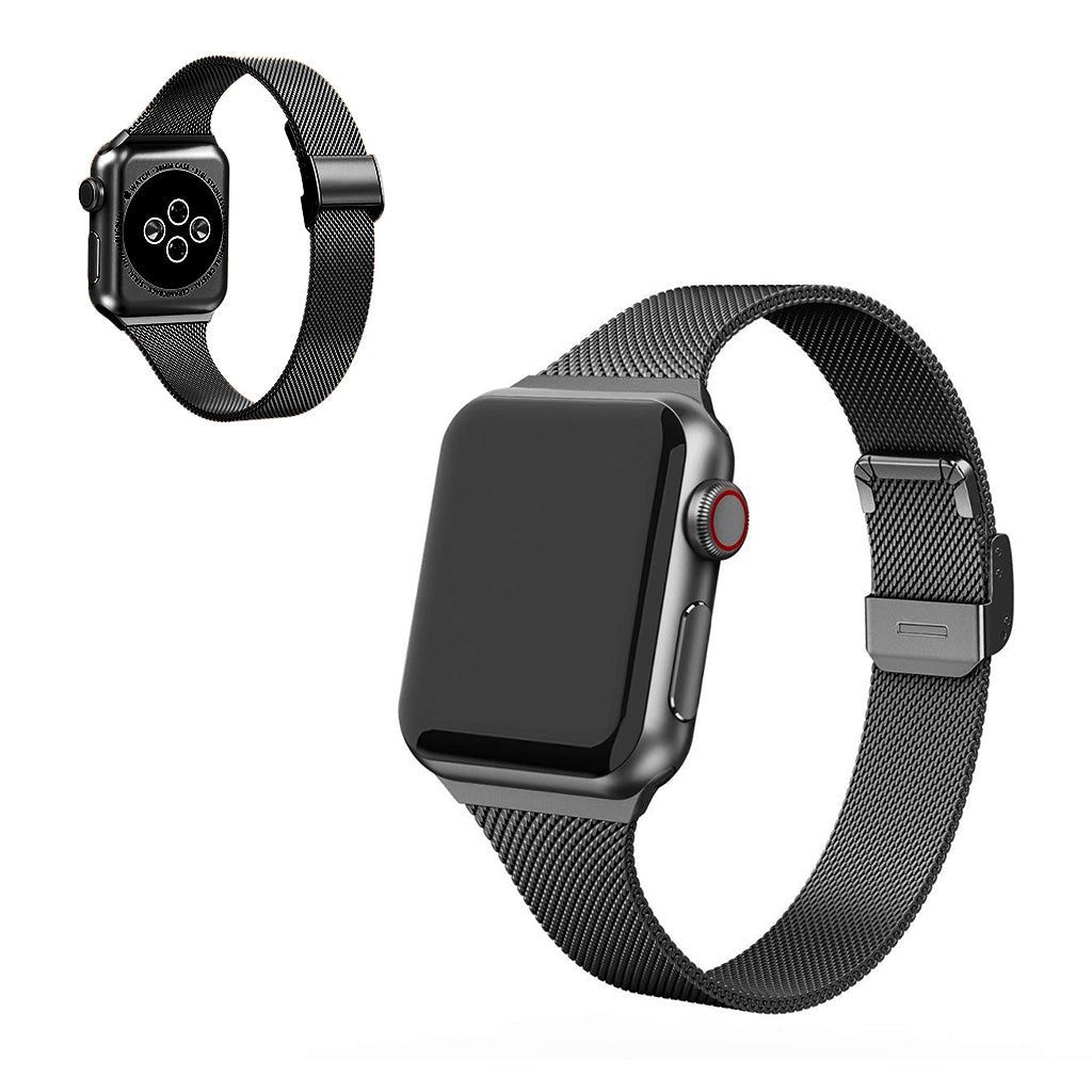 Pænt Apple Watch Series 5 40mm / Apple Watch 40mm Metal Rem - Sort#serie_1