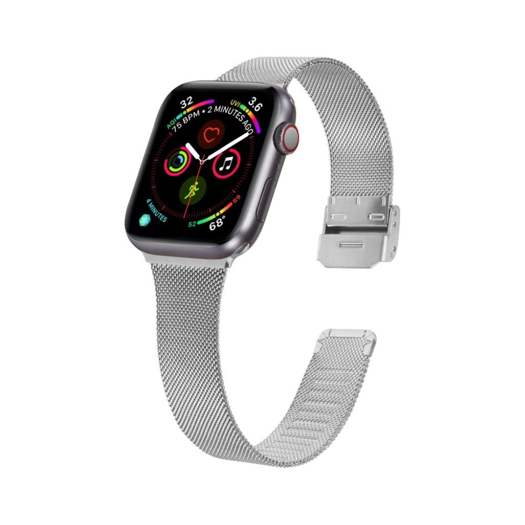 Pænt Apple Watch Series 5 40mm / Apple Watch 40mm Metal Rem - Sølv#serie_2