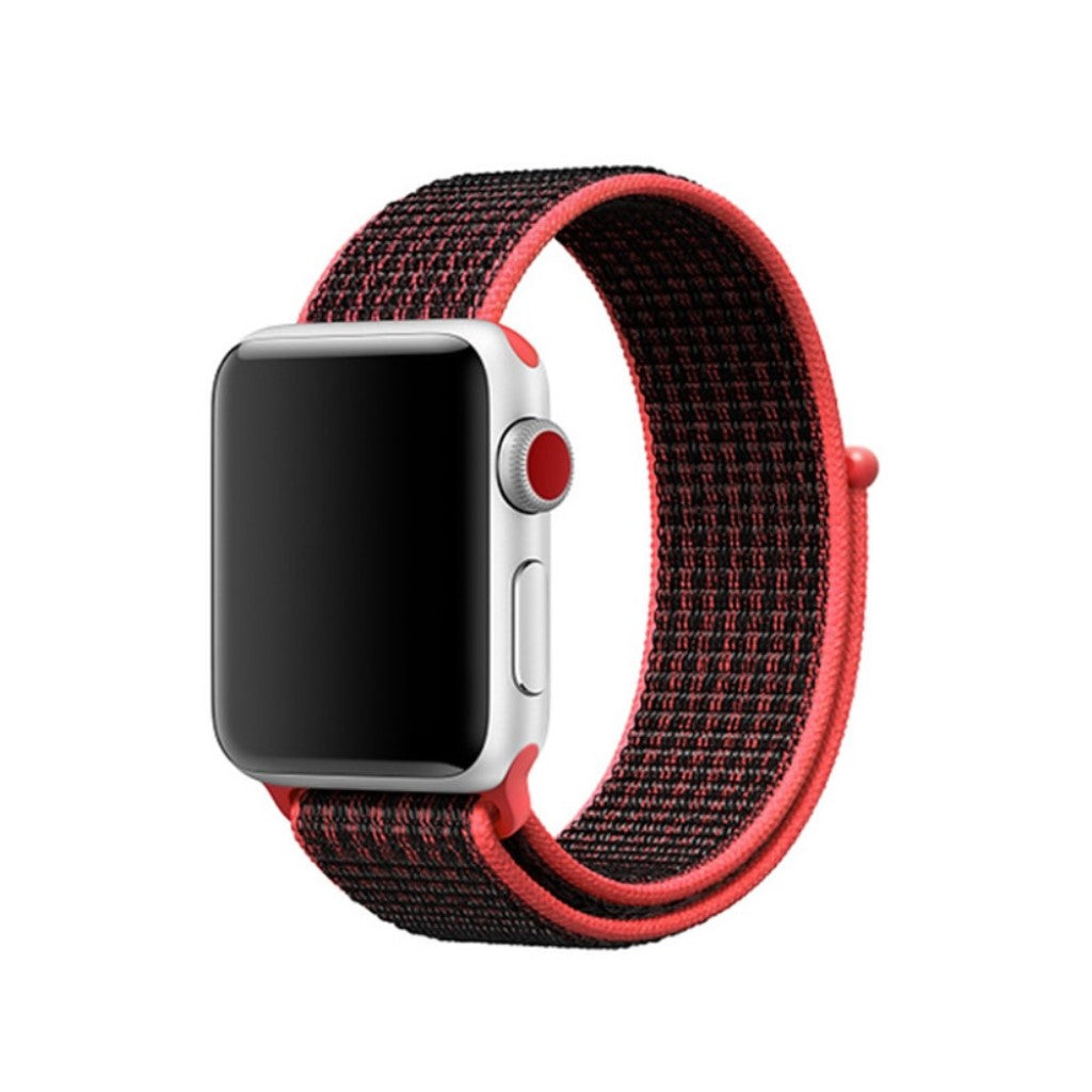 Vildt slidstærk Apple Watch Series 5 40mm Nylon Rem - Sort#serie_2