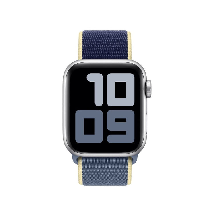 Super elegant Apple Watch Series 5 40mm Nylon Rem - Blå#serie_9