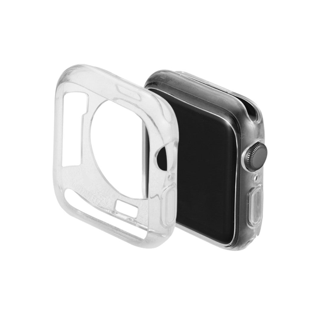 Super Fint Apple Watch Series 5 40mm Silikone Cover - Gennemsigtig#serie_2