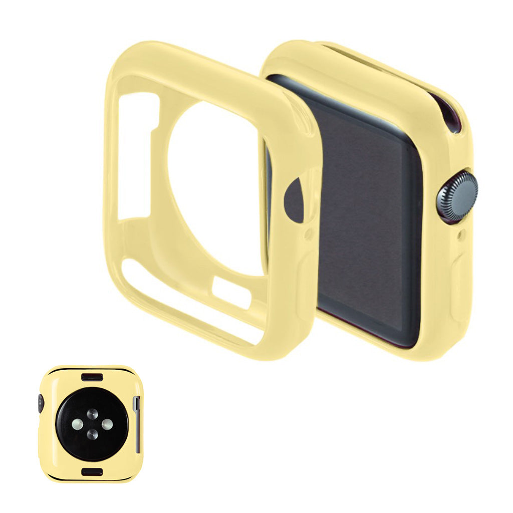 Super Fint Apple Watch Series 5 40mm Silikone Cover - Gul#serie_6