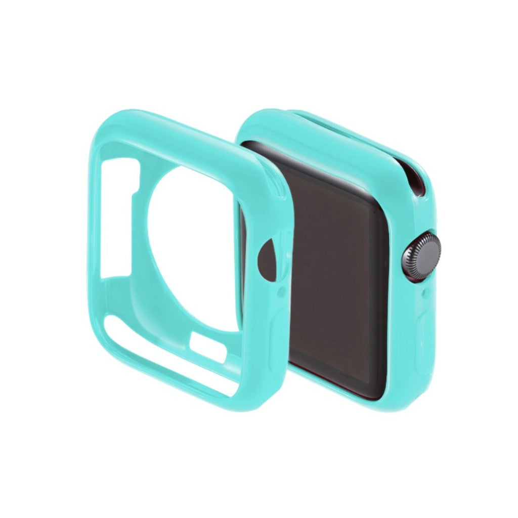 Super Fint Apple Watch Series 5 40mm Silikone Cover - Blå#serie_8