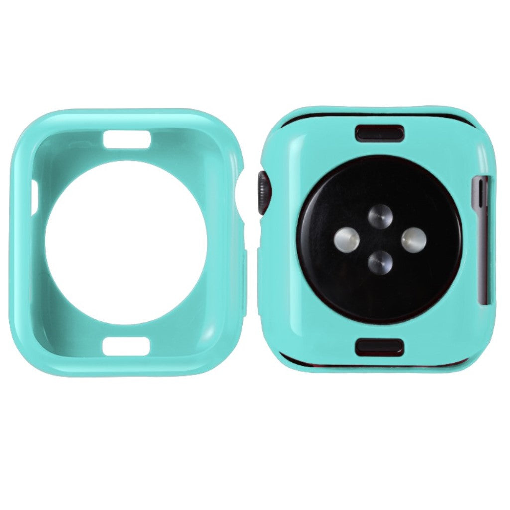 Super Fint Apple Watch Series 5 40mm Silikone Cover - Blå#serie_8