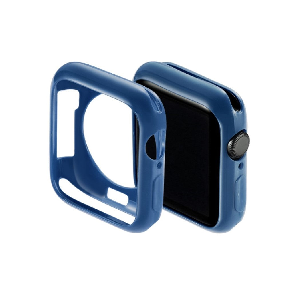 Super Fint Apple Watch Series 5 40mm Silikone Cover - Blå#serie_9