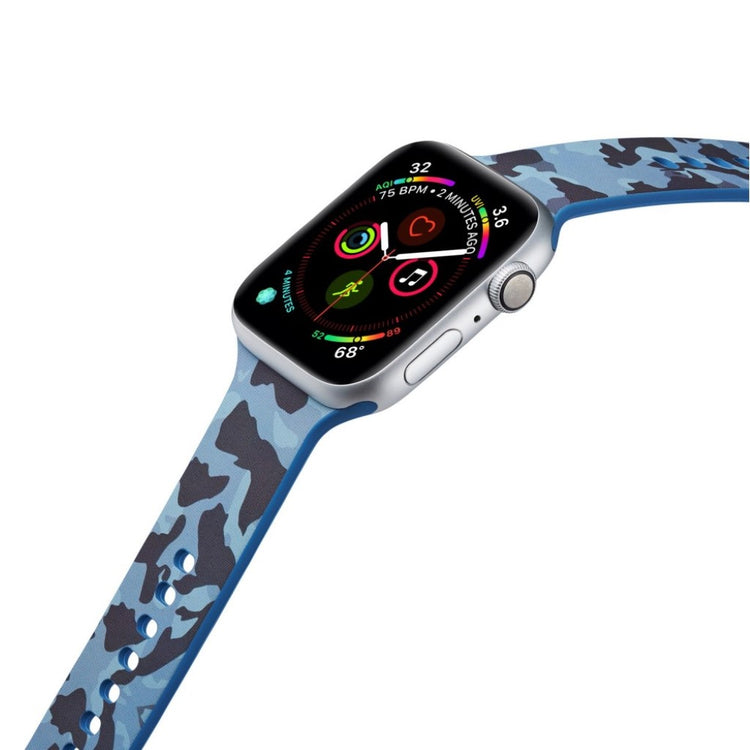 Super fantastisk Apple Watch Series 5 40mm Silikone Rem - Blå#serie_14