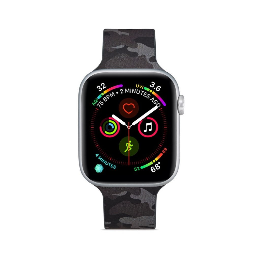 Super fantastisk Apple Watch Series 5 40mm Silikone Rem - Sort#serie_16