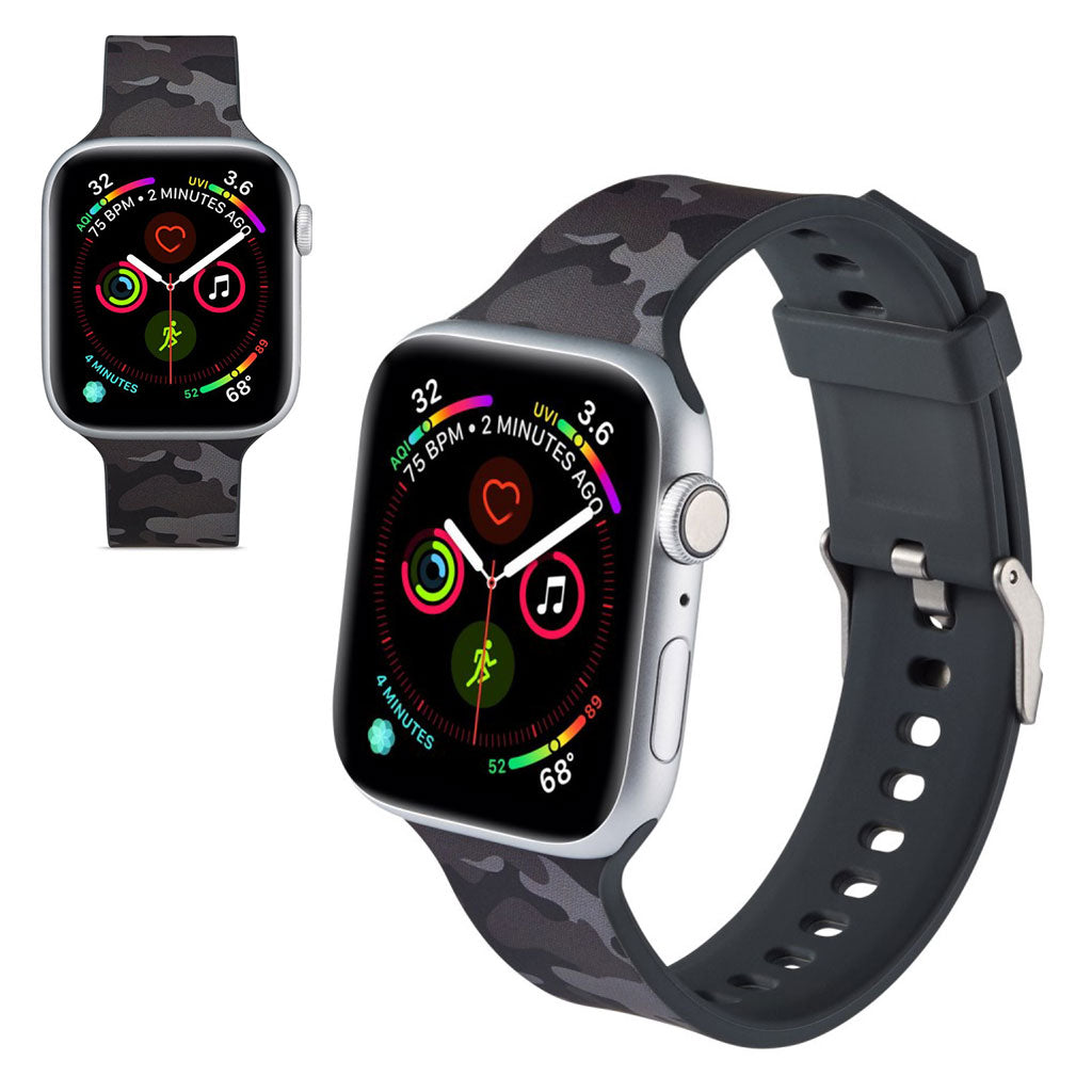 Super fantastisk Apple Watch Series 5 40mm Silikone Rem - Sort#serie_16