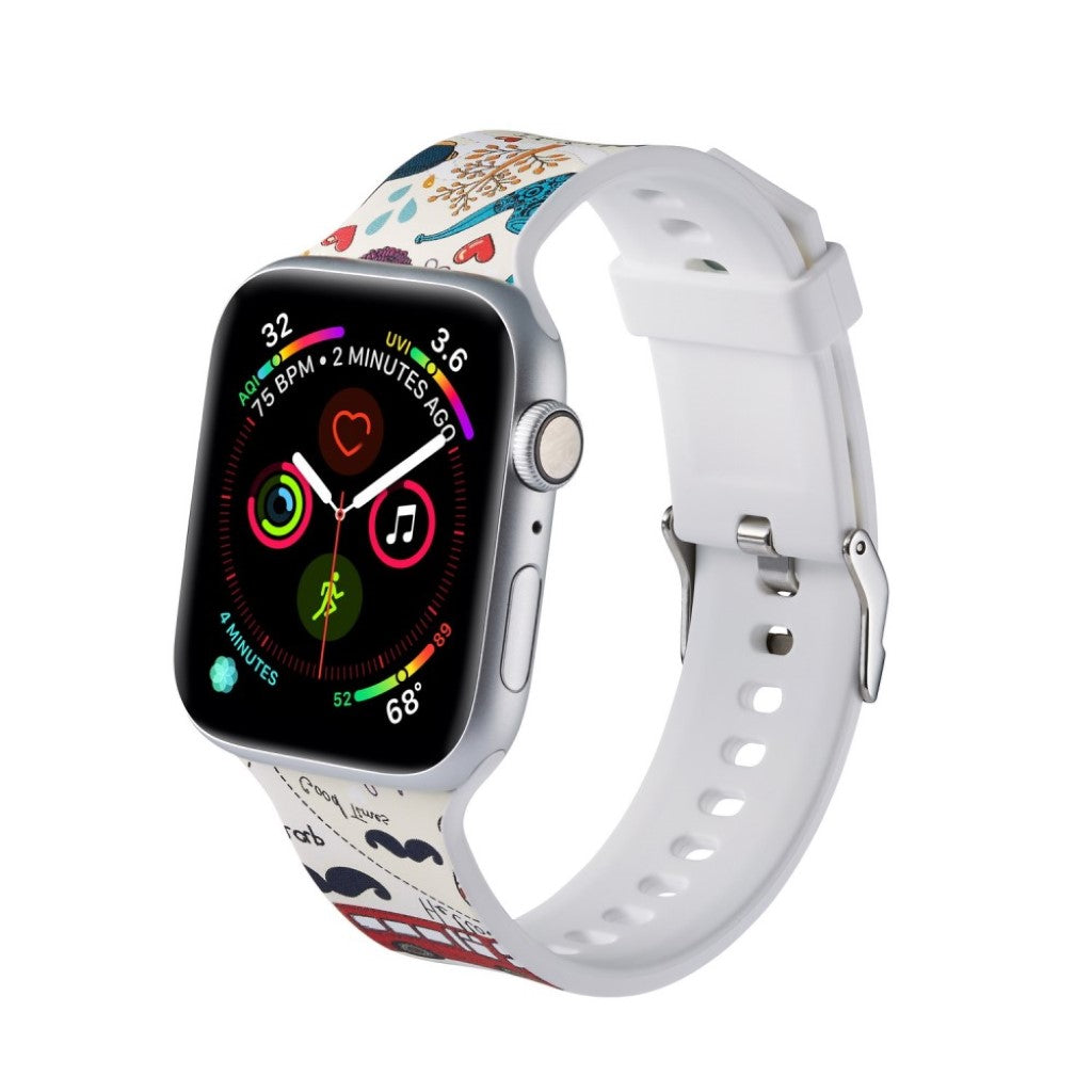 Super fantastisk Apple Watch Series 5 40mm Silikone Rem - Flerfarvet#serie_5