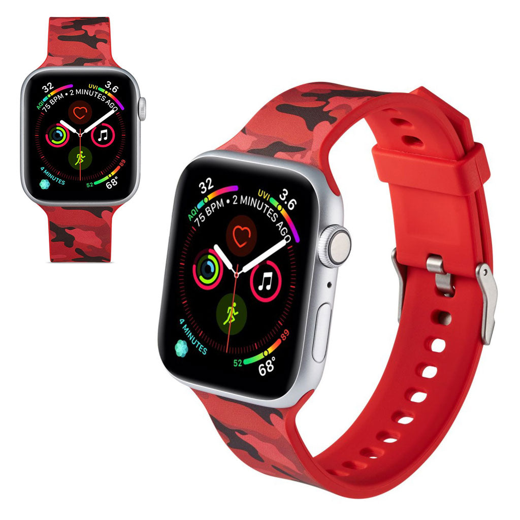 Super fantastisk Apple Watch Series 5 40mm Silikone Rem - Rød#serie_8