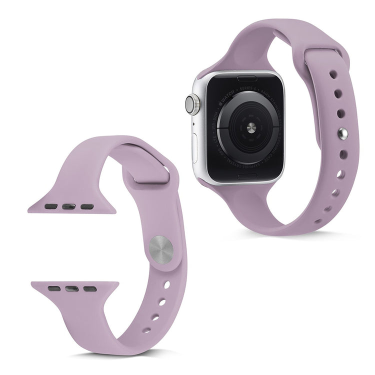 Super hårdfør Apple Watch Series 5 40mm Silikone Rem - Lilla#serie_12