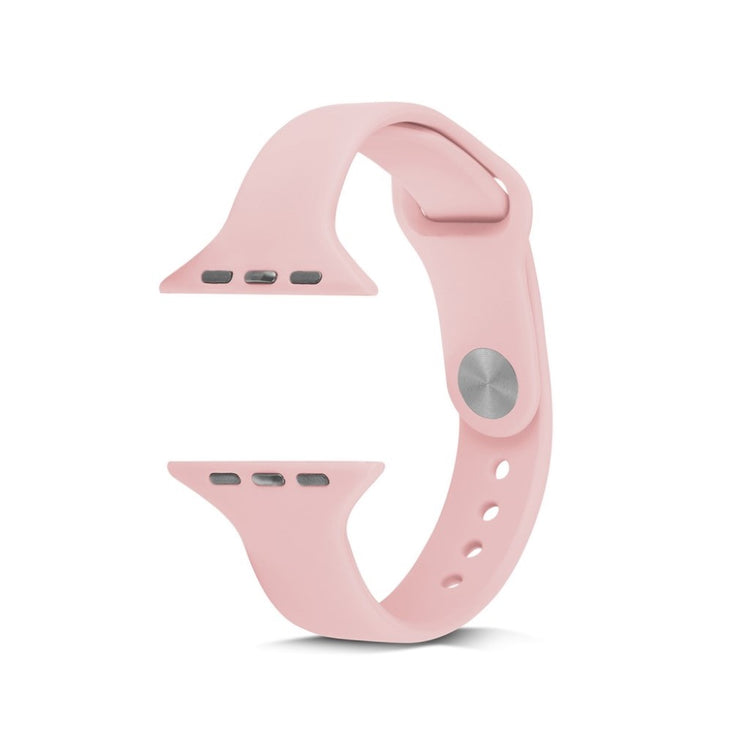 Super hårdfør Apple Watch Series 5 40mm Silikone Rem - Pink#serie_6