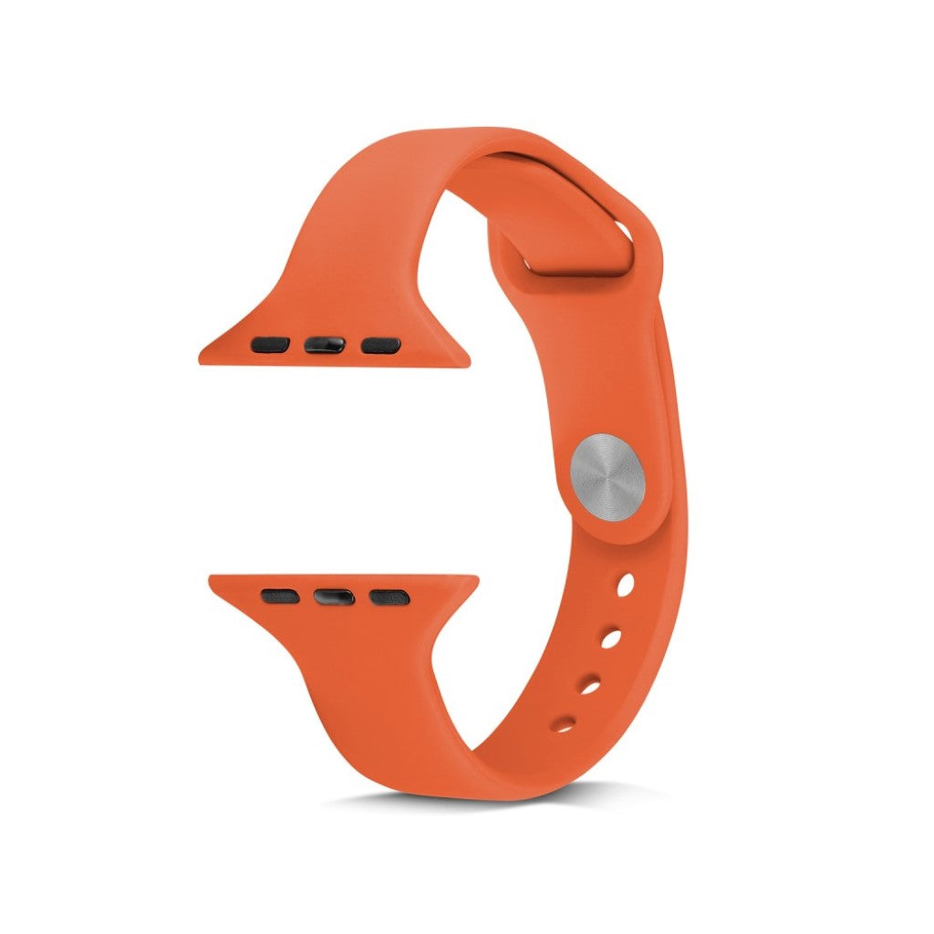 Super hårdfør Apple Watch Series 5 40mm Silikone Rem - Orange#serie_7