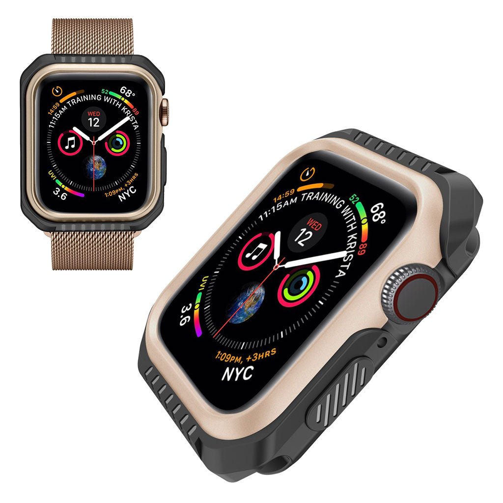 Apple Watch Series 5 44mm Holdbar Metal Bumper  - Guld#serie_3